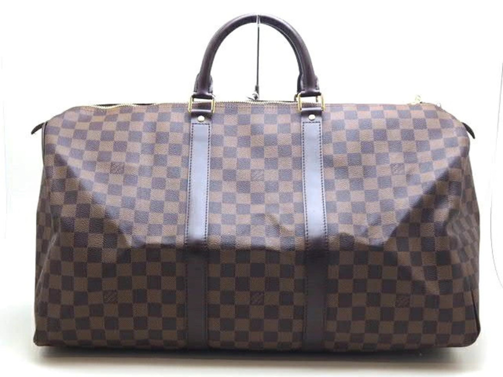 LOUIS VUITTON Keepall Boston Bag Damier